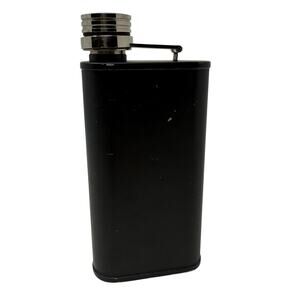 Harland Classic Black Stainless Steel Hip Flask Vintage Barware 6oz